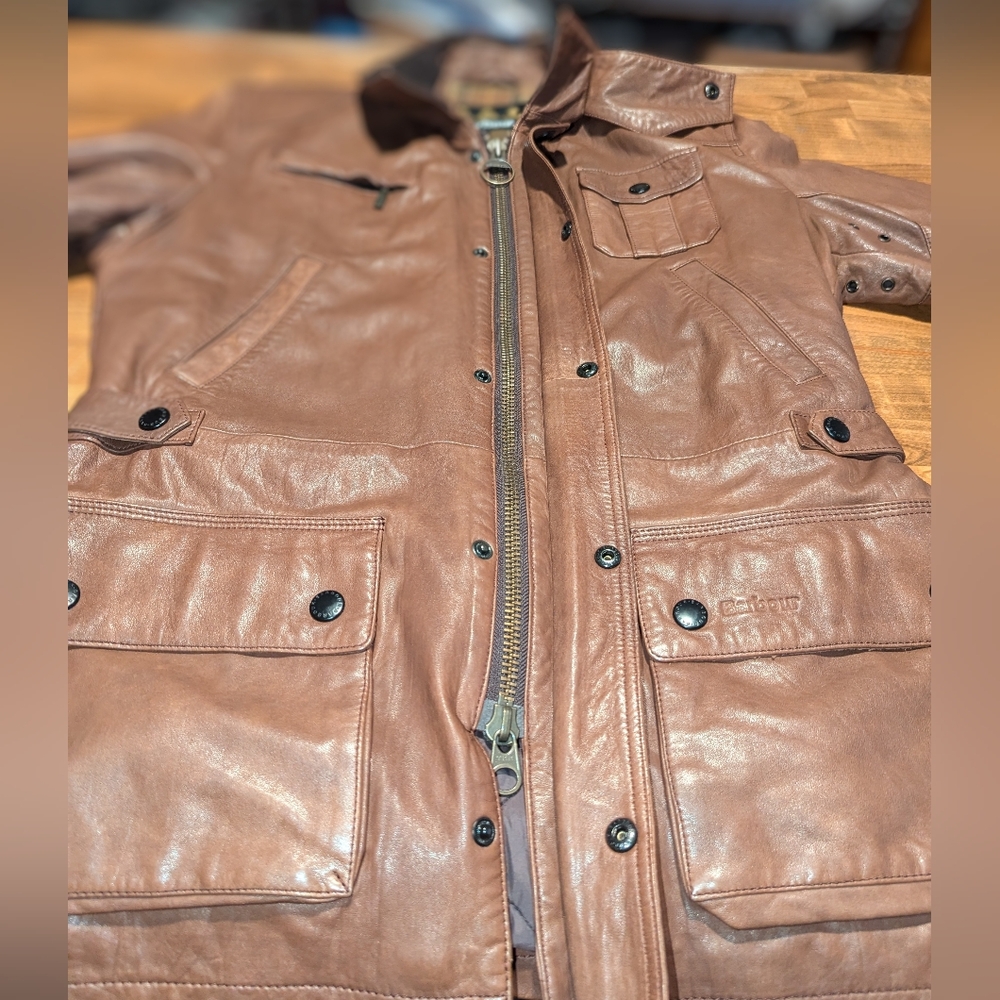 Barbour Brown Performance Jacket - Picture 8 of 16